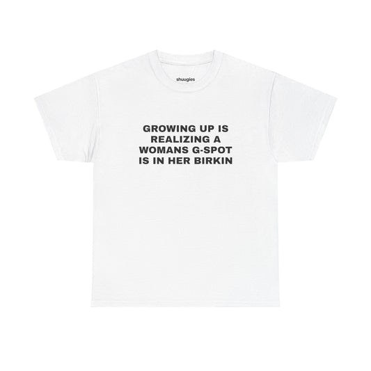 'Growing up is..." T-shirt